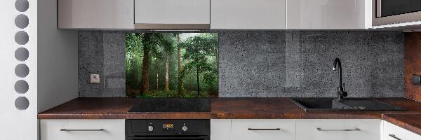 Panel para cocina Niebla en el bosque