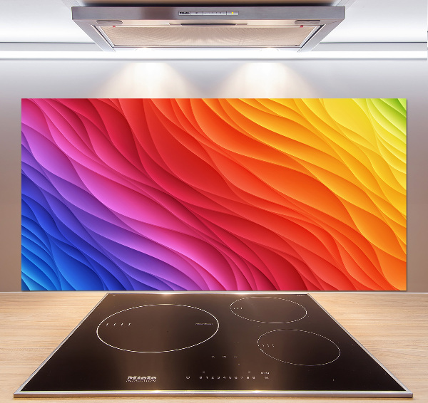 Panel para cocina Ondas de colores