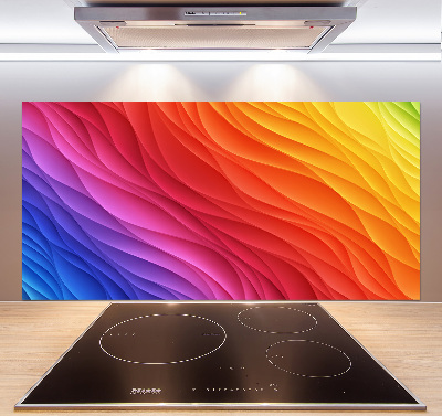 Panel para cocina Ondas de colores