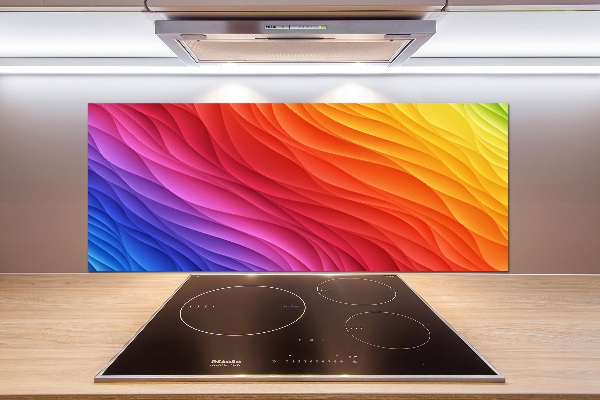 Panel para cocina Ondas de colores
