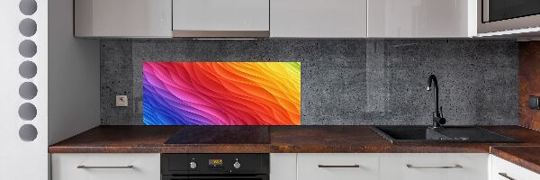 Panel para cocina Ondas de colores