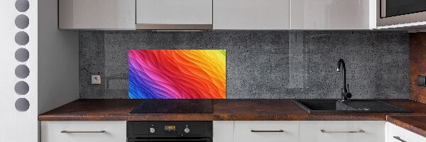 Panel para cocina Ondas de colores
