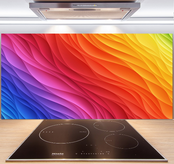 Panel para cocina Ondas de colores