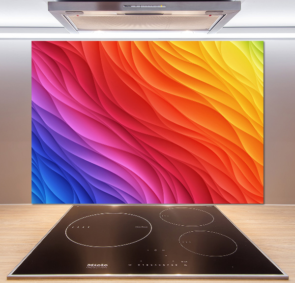 Panel para cocina Ondas de colores