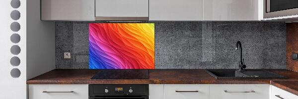 Panel para cocina Ondas de colores