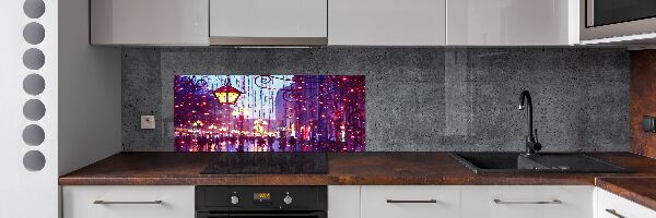 Panel para cocina Luces en la ciudad