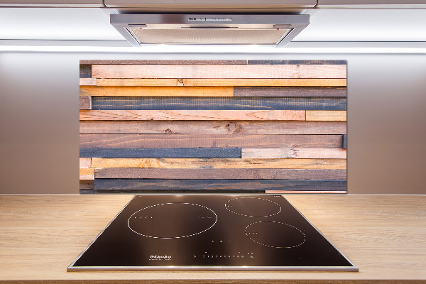 Salpicadero de cocina pared de madera