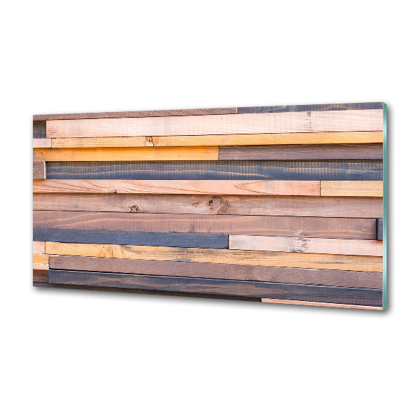 Salpicadero de cocina pared de madera