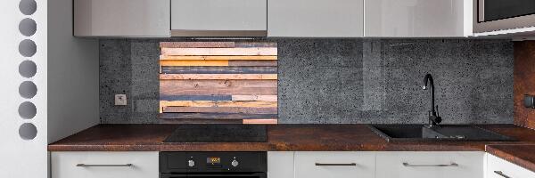 Salpicadero de cocina pared de madera