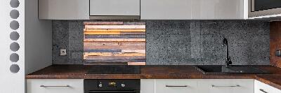 Panel do kuchni Drewniana ściana