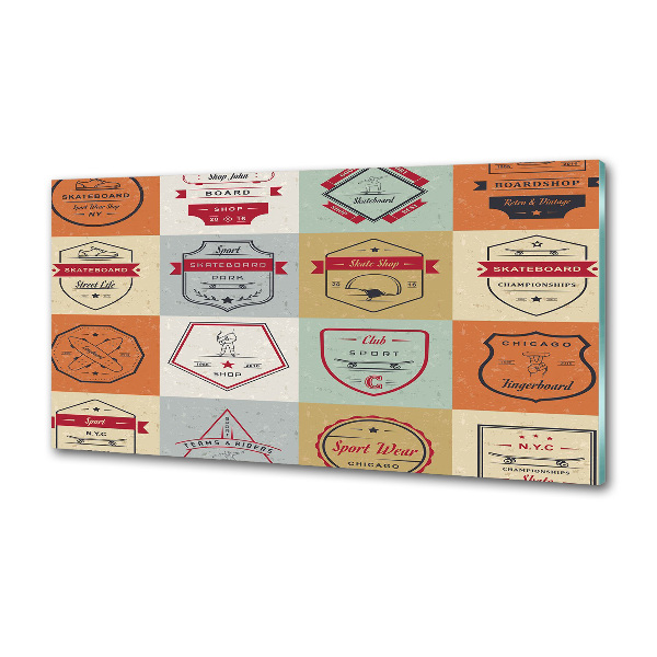 Panel antisalpicaduras Señales de patineta