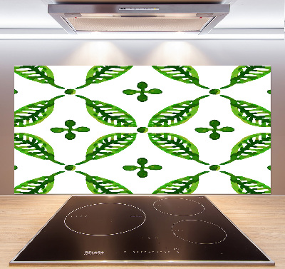 Panel para cocina hojas verdes