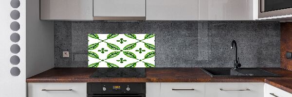 Panel para cocina hojas verdes