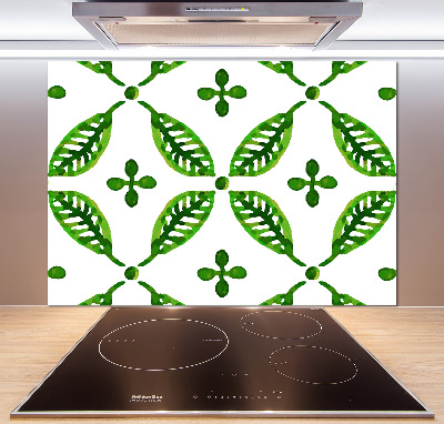 Panel para cocina hojas verdes