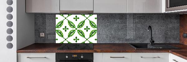 Panel para cocina hojas verdes