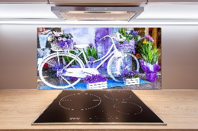 Panel para cocina Bicicleta blanca