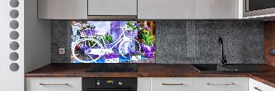 Panel para cocina Bicicleta blanca