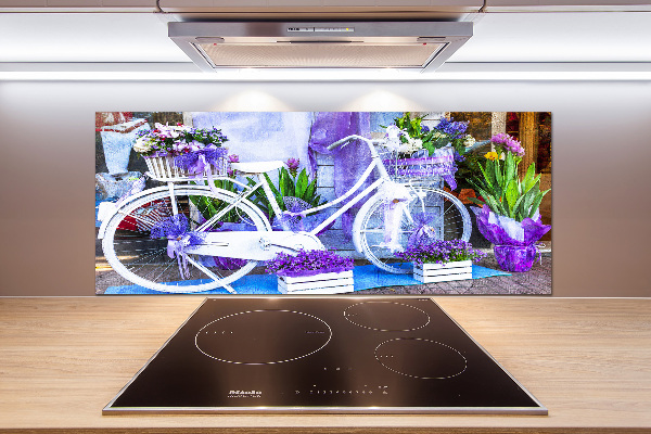 Panel para cocina Bicicleta blanca