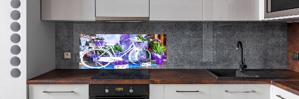 Panel para cocina Bicicleta blanca