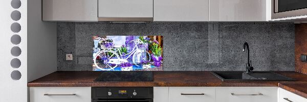Panel para cocina Bicicleta blanca