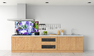 Panel para cocina Bicicleta blanca