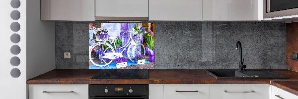 Panel para cocina Bicicleta blanca