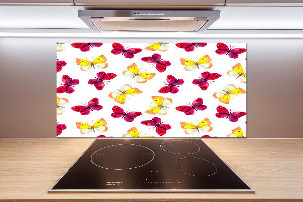 Panel para cocina Mariposas y flores