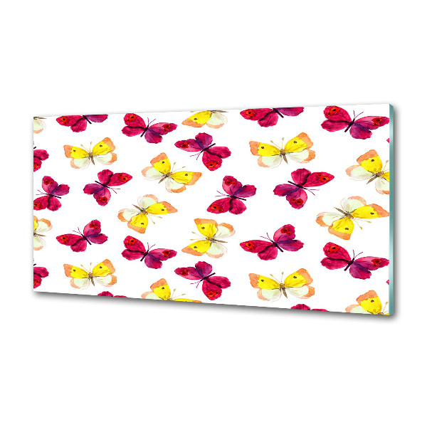 Panel para cocina Mariposas y flores