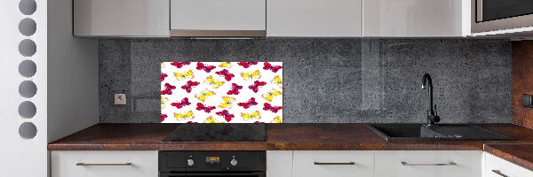 Panel para cocina Mariposas y flores