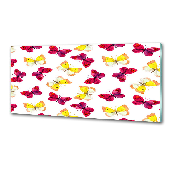 Panel para cocina Mariposas y flores