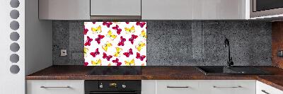 Panel para cocina Mariposas y flores