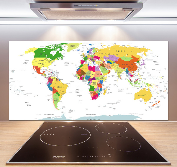 Panel para cocina Mapa del mundo