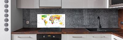 Panel para cocina Mapa del mundo