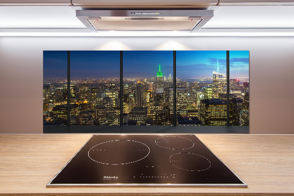 Panel para cocina Nueva York de noche