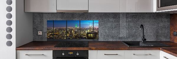 Panel para cocina Nueva York de noche