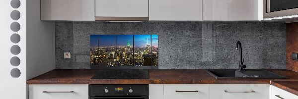 Panel para cocina Nueva York de noche