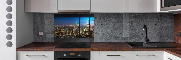 Panel para cocina Nueva York de noche