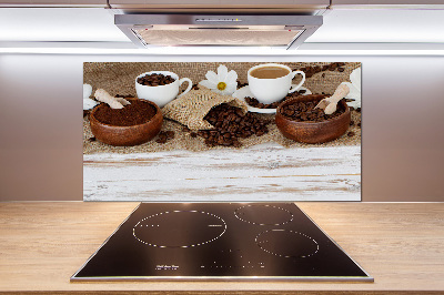 Panel antisalpicaduras Una taza de café