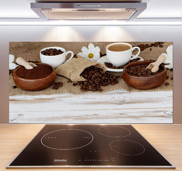 Panel antisalpicaduras Una taza de café