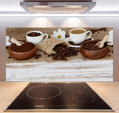 Panel antisalpicaduras Una taza de café