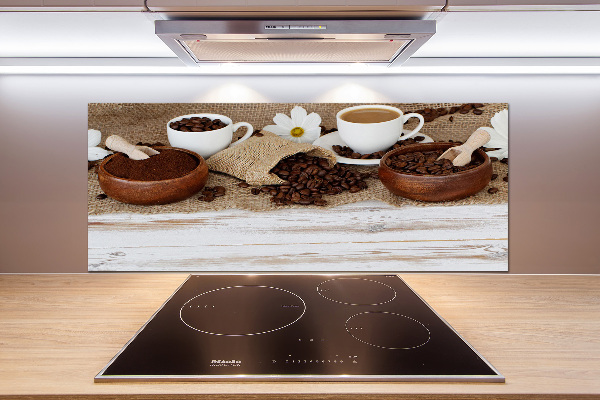 Panel antisalpicaduras Una taza de café