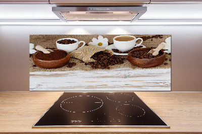 Panel antisalpicaduras Una taza de café