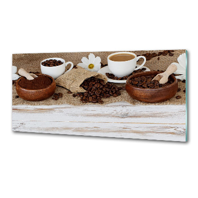 Panel antisalpicaduras Una taza de café