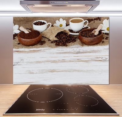 Panel antisalpicaduras Una taza de café