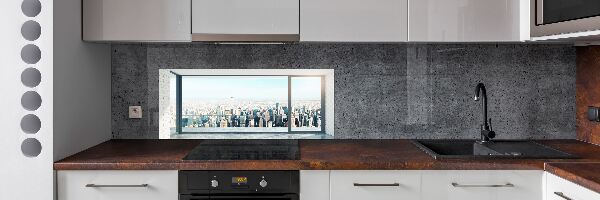 Panel para cocina Vista de la ciudad