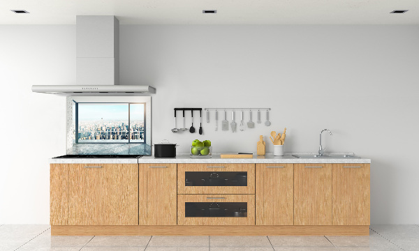 Panel para cocina Vista de la ciudad