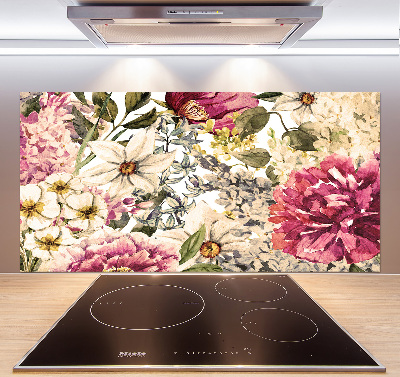 Salpicadero de cocina Patrón floral