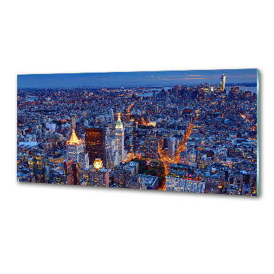 Panel antisalpicaduras Manhattan de noche
