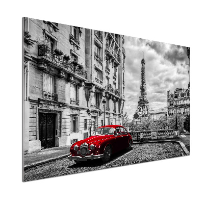 Panel do kuchni Czerwona limuzyna