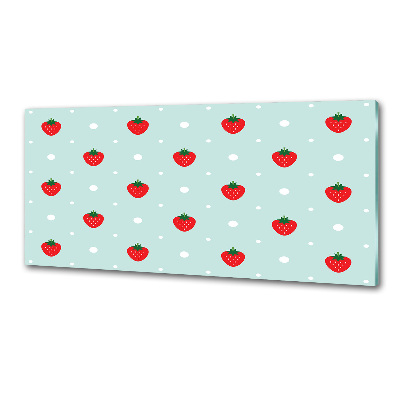 Panel de pared de cocina Iconos de fresa
